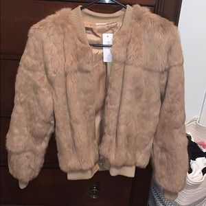 Real rabbit fur jacket